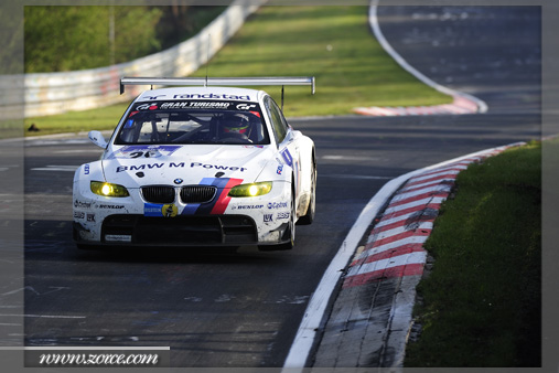 Literally flying at the 'ring BMW M3 at Nürburgring 24-hour race