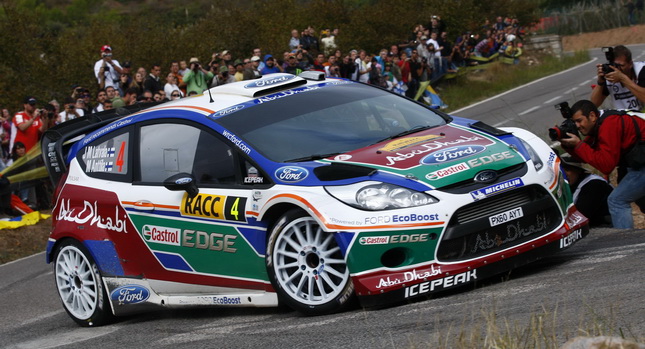 Powell's Ford WRC teammates in action